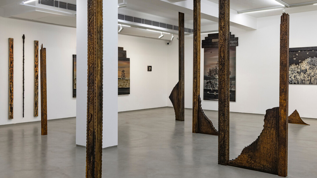 Abul Hisham, Shrines, exhibition view. Courtesy of Galerie Mirchandani + Steinruecke