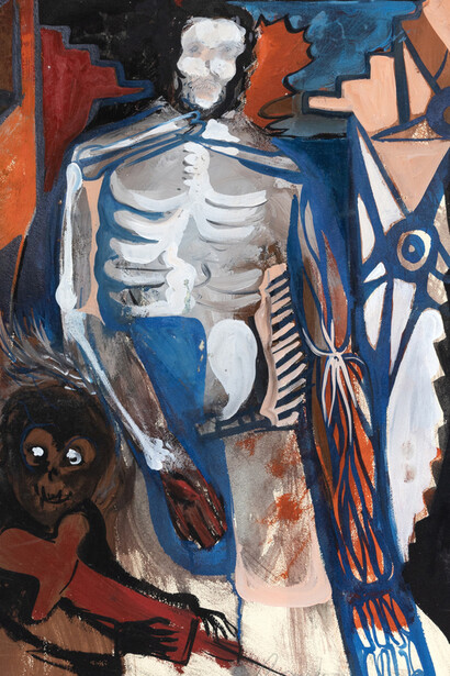 Ramsés Noriega, Una plaga mala (detail), 1974. Courtesy of Marc Selwyn Fine Art