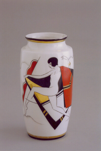 Porcelain vase. Riga, “Burtnieks” studio, artist Sigismunds Vidbergs, 1927. Courtesy of Museum of the History of Riga and Navigation