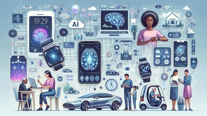 Usos da IA no quotidiano. Podemos  encontrá-la facilmente nas pequenas coisas às quais já estamos tão habituados que não pensamos nela como novidade, mas sim como algo pertencente ao nosso quotidiano