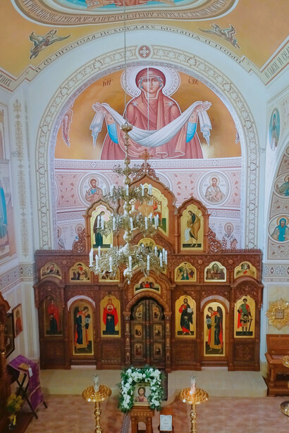 Interior de la Iglesia Ortodoxa Rusa de la Anunciación, Barcelona, España