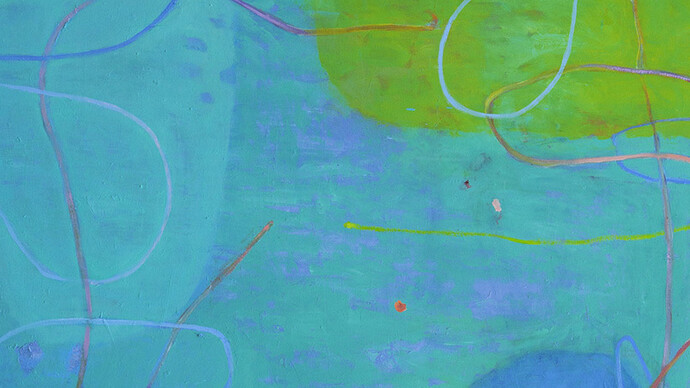 Jim Holl, After a Proton Particle Collision 10.15.16, 2016, oil on board, 60 x 60 in.
