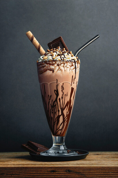 Brett Humphries, Chocolate milkshake, 2024. Courtesy of Catto Gallery 