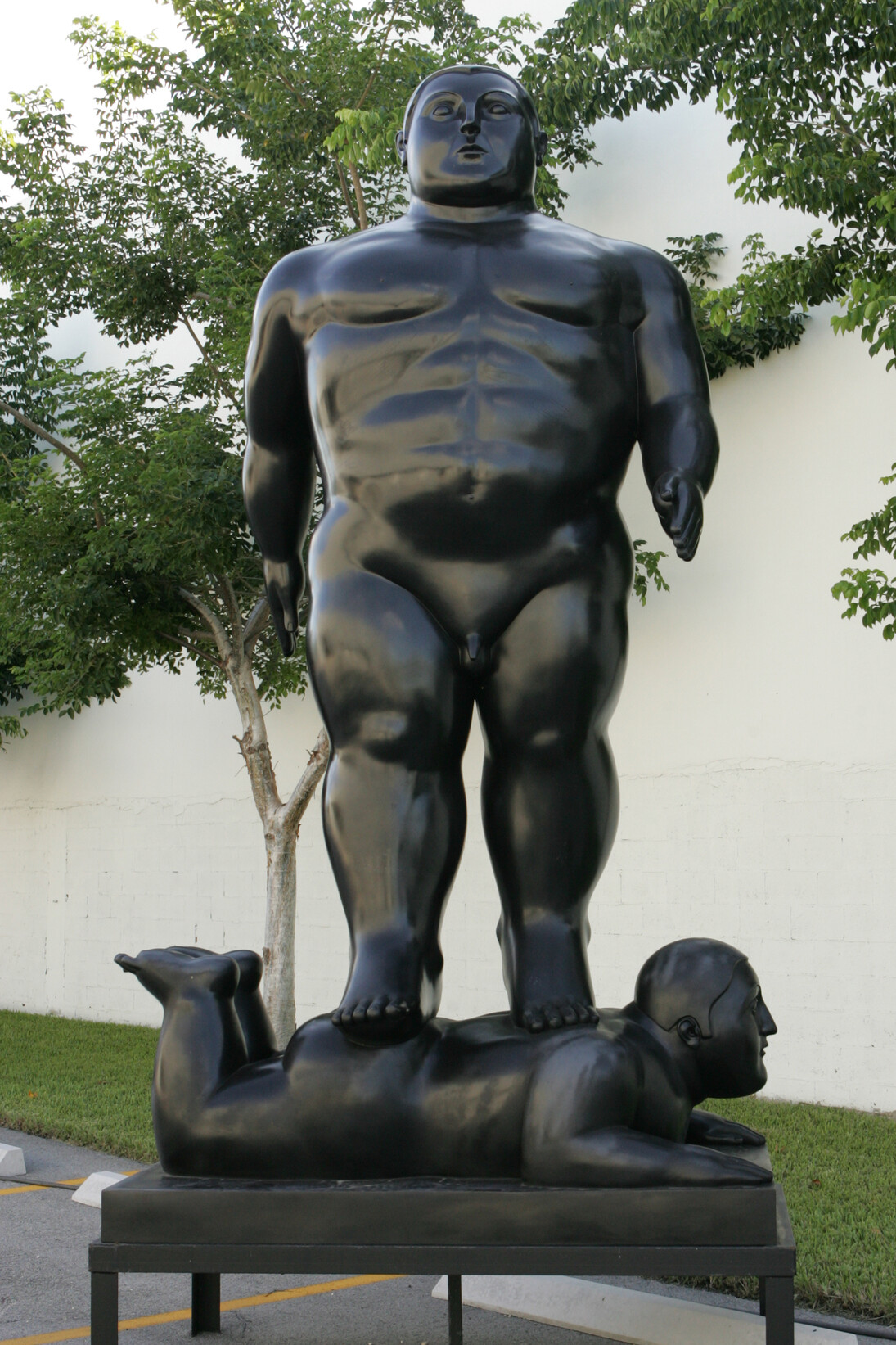 Fernando Botero, “Man walking,” 1999,Signed Botero, Bronze, 138 5/8 x 79 1/2 x 45 5/8 in.  352 x 202 x 116 cm.