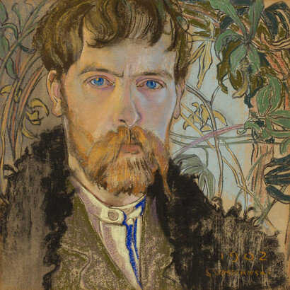 Stanisław Wyspiański self-portrait in soft pastel, 1902