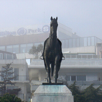 Lachezar Boyadjiev, On vacation...corpus equorum, exhibition view. Courtesy of National Gallery