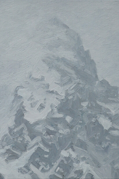 Ralph Fleck, Alpenstück 9.II, 2014, oil on canvas, 80 x 70 cm