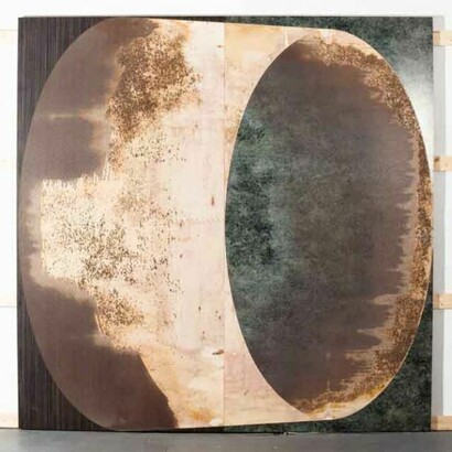 Michael DeLucia, To be titled, 2013, high pressure laminate and wood, 96 x 96 inches, Courtesy Eleven Rivington, NY
