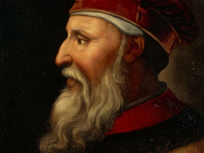 Portrait of an elderly George Kastrioti Skanderbeg