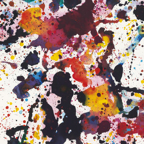 Sam Francis, Untitled, 1973, Acrylic on paper, 116,2 x 78,7 cm, 45,7 x 31 in, Courtesy Opera Gallery