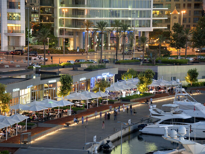 Zaitounay bay, promenade, evening view