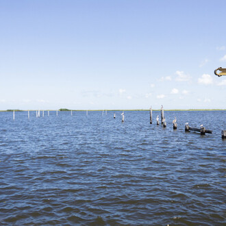 Regina Agu, Hurricane Katrina memorial at Mississippi River Gulf Outlet, St. Bernard Parish, 2019. Courtesy of MoCP