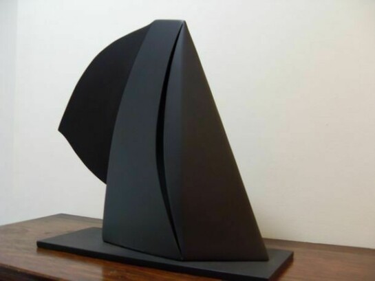 Nancy Steinson, Clendenin, 1997, Painted Steel, 18 x 16 x 7.5