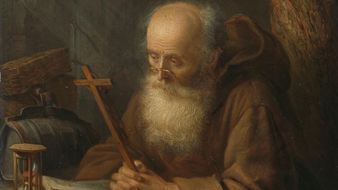 O retrato de Um Heremita, 1664, no Museu Rijks em Amsterdam