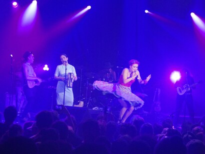 Las Cafeteras performing at Mundial Montreal 2016. Photo: Catalina Maria Johnson