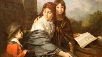 «La lectura de la fábula» (1796), Jean-Pierre Saint-Ours