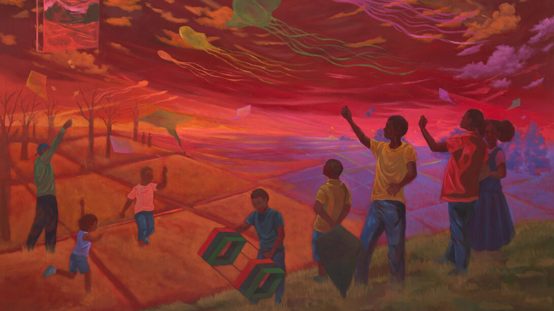 Dominic Chambers, Wonder in morning half light (detail), 2025. Courtesy of Timothy Taylor Gallery