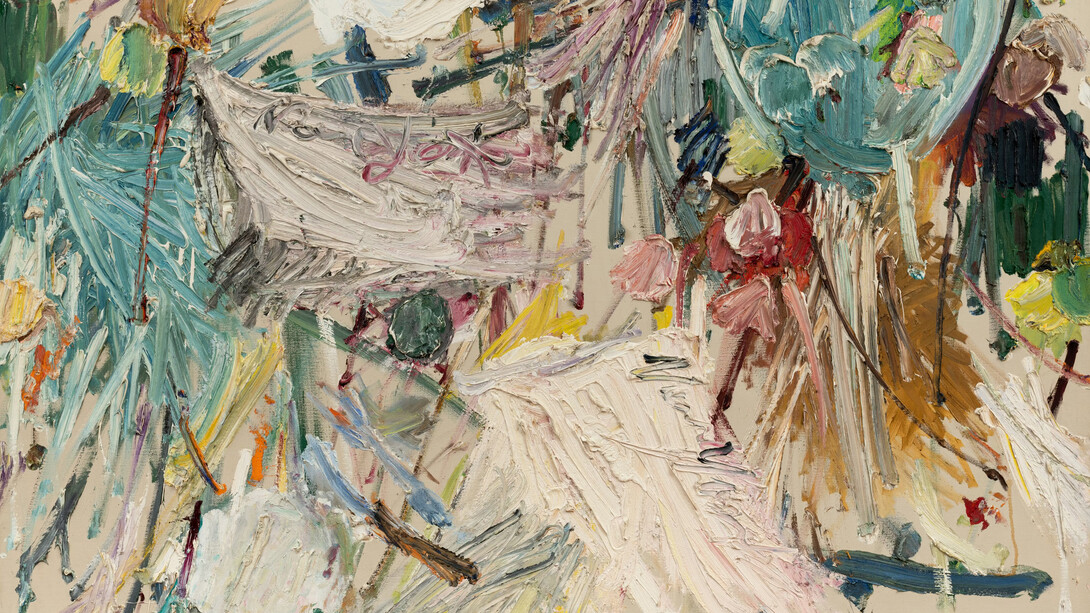 Manoucher Yektai, Still life with bowl (detail), 1959. Courtesy of the Institute of Contemporary Art