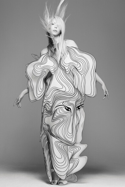 Iris van Herpen, Shift souls dress, from the Shift souls collection, 2019. Courtesy of Brooklyn Museum