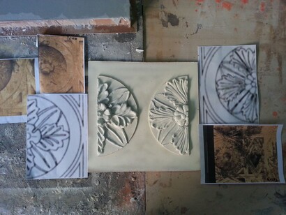 Estudio para la reconstrucción del techo del templo de Bel. Palmira, Siria