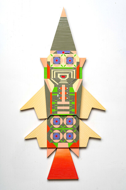 Kumkum Fernando, The lotus pond in the sky, 2024. Courtesy of Jonathan LeVine Projects