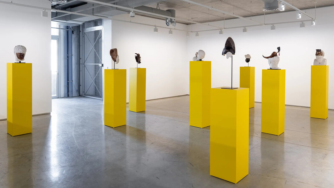 Nidhal Chamekh, Frictions brings, exhibition view. Courtesy of Selma Feriani Gallery