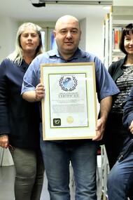 World record holder Paolo Fabiani