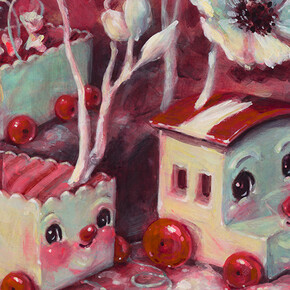 DCG_Brandi Milne__So much the Better Ahead_50 x 40 cm _16 x 20 inches_Acrylic on panel_Courtesy the artist and Dorothy Circus Gallery