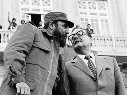 Fidel Castro y Salvador Allende, representantes de movimientos socialistas y comunistas en Hispanoamérica en el siglo XX