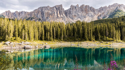 An astonishing view of a mountain lake, a sight in danger of disappearing