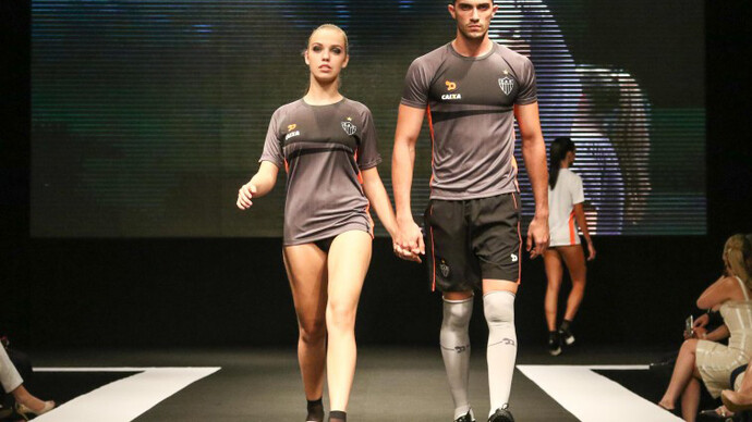 Desfile de apresentação do novo uniforme do Clube Atlético Mineiro