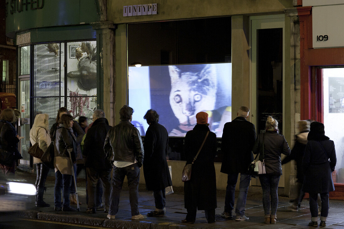 Exterior, Tintype gallery, Essex Road (project), 2014. Photo-Cameron Leadbetter. Courtesy Tintype
