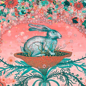 Peter Hamlin, Rabbit hole singularity, 2023. Courtesy of Kenise Barnes Fine Art Gallery