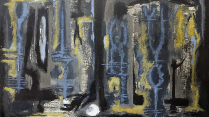 Dusti Bongé, Swamp at night (detail), 1952. Courtesy of Ogden Museum of Southern Art