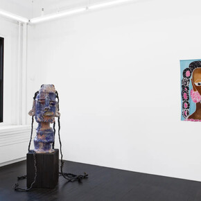 Leilah Babirye, Dembe lya ba kuchu (queer peace), exhibtion view. Courtesy of Gordon Robichaux Gallery