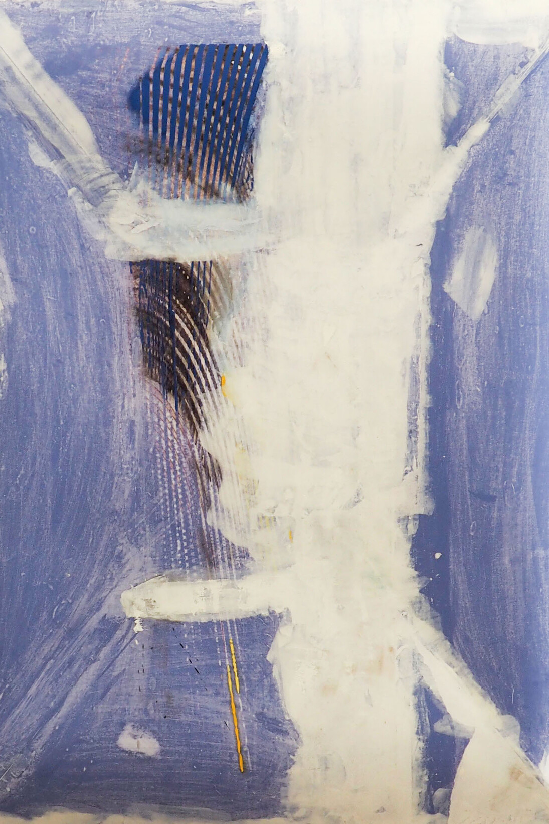 Roberto Cortázar, Triptych Head of a Front Male Figure nr. 12