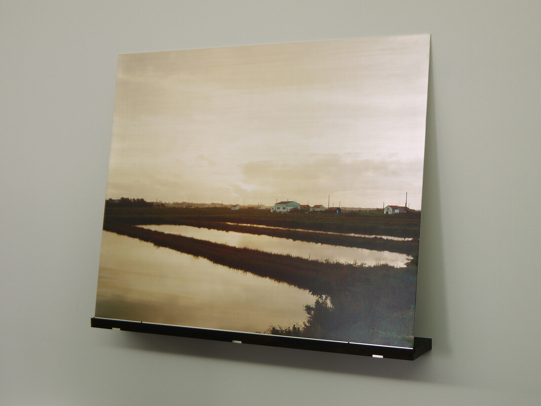 Elger Esser, Avallon, Frankreich 2014
Mixed media silver plat - directprint, copper plate, silver-coated, baseboard, makassar ebony
70,5 x 88 x 12 cm, Unique copy, Courtesty: Galerie Thaddaeus Ropac Paris/Salzburg © Elger Esser