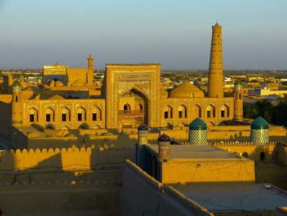 Sunset in Khiva, Uzbekistan