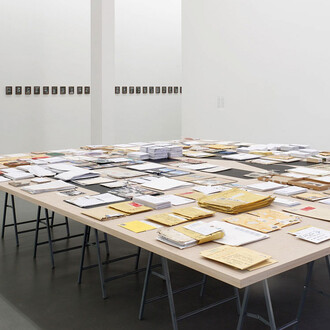 Exhibition overview A group exhibition with work by Dora García, Sharon Hayes, Emily Jacir, Mahmoud Khaled, Carlos Motta, Wu Tsang, and Akram Zaatari, as well as a letter by Quinn Latimer, Witte de With Center for Contemporary Art, 2018, photo by Kristien Daem.