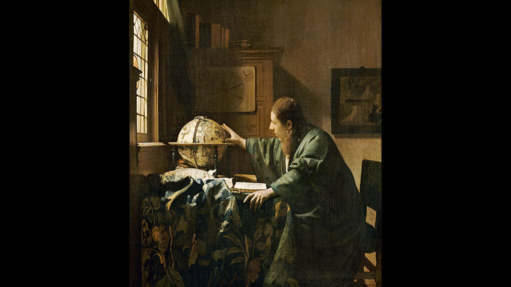 Johannes Vermeer, The Astronomer, 1668, oil on canvas, Musée du Louvre, Paris, Département des peintures, Acquired by "dation" in 1982.  Photo © RMN-Grand Palais (Musée du Louvre)/Franck Raux