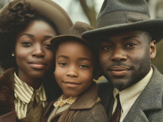 A family bound by history, love, and resilience, representing the spirit that transforms generations into a legacy of greatness
