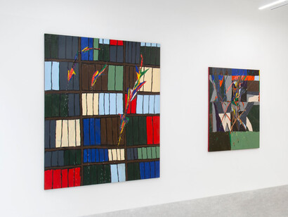 Matias Agafonovas, Comet fields in a matchbox, vue de l'exposition. Avec l'aimable autorisation de la Galerie Kamel Mennour