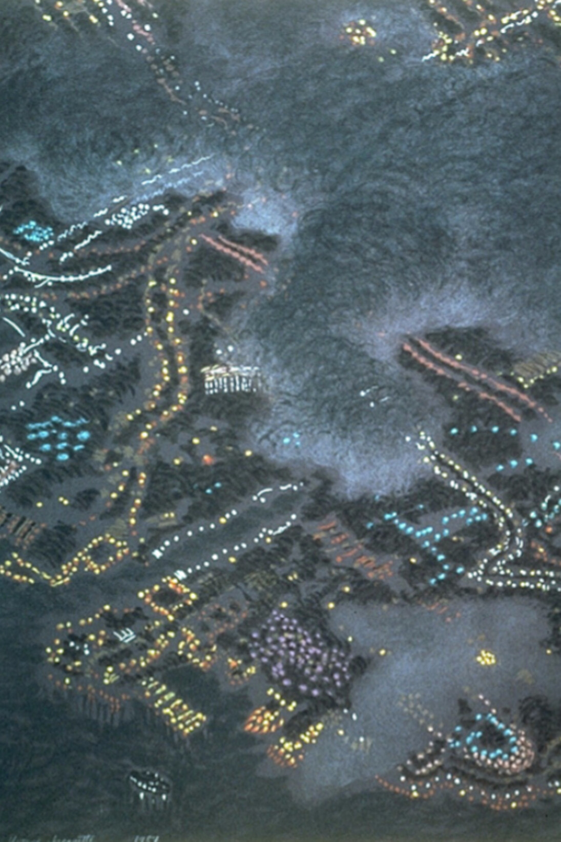 Yvonne Jacquette, Clouds Obscuring San Diego, 1987.  Courtesy of Crown Point Press