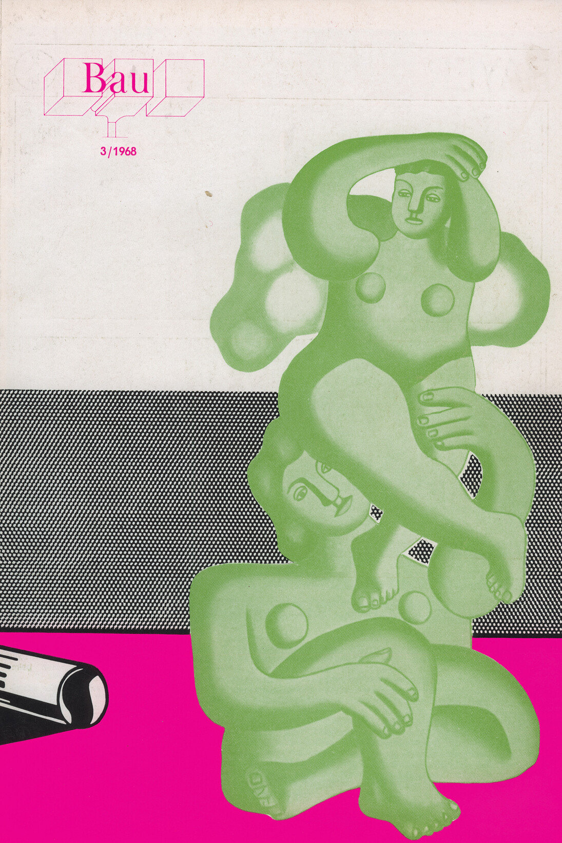 Bau Magazine, Issue 3, 1968 (Front cover, design by Oswald Oberhuber), Published by Zentralvereinigung der Architekten Österrreichs (Central Association of Austrian Architects), Courtesy the artists and estates
