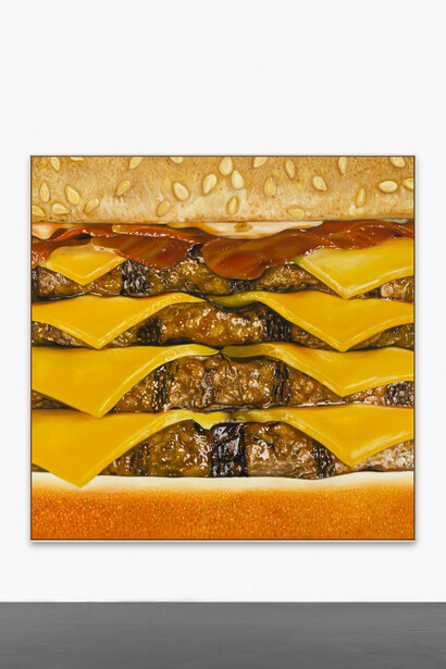 Mike Bouchet, "Square Ruple", 2015, Oil on canvas, 200 x 200 cm / 78 3/4 x 78 3/4 inches, Courtesy of Peres Project & Galerie Perrotin