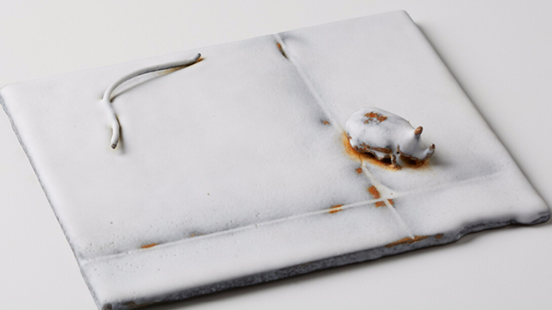 Lina Puerta, Scarab on Tiles 1, 2015. Courtesy of Geary Contemporary