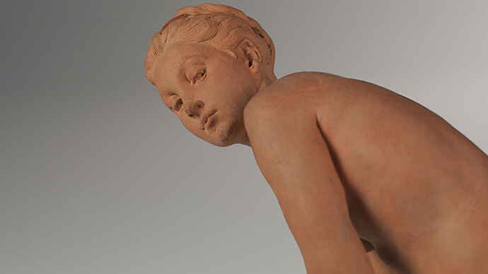 Aimé-Jules Dalou (1838-1902)
«Baigneuse», Londres, c. 1870-1879. Terracota. Museu Calouste Gulbenkian, inv. 566