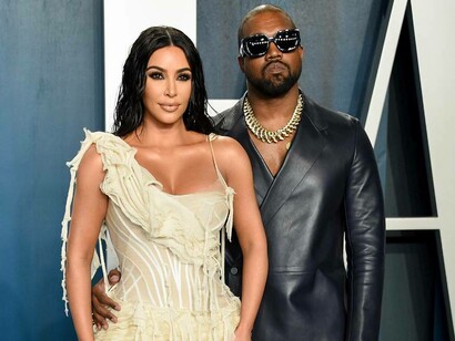 Kim Kardashian and Kanye West at their happiest, attending the Vanity Fair Oscar Party in February 2020