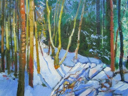 Davy Brown, Woodlands in Snow