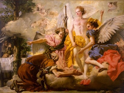 Giandomenico Tiepolo, Abraham y los tres ángeles,  Venezia, Gallerie dell'Accademia